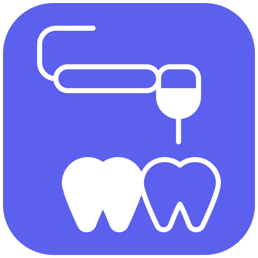 Ilustración dental: Ortodoncia con brackets convencionales